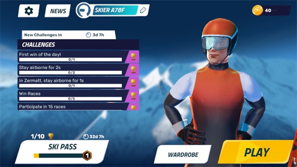 滑雪大挑战免费版游戏玩法2