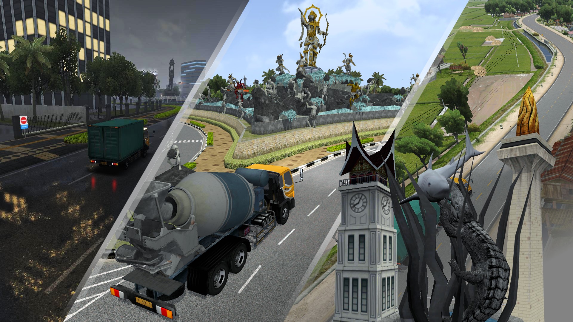 印尼卡车模拟器中文版游戏玩法1