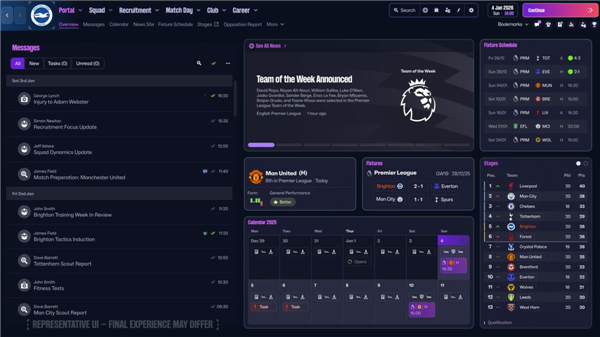 足球经理26游戏玩法1