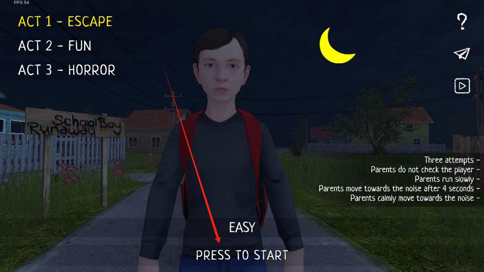 学生潜行逃亡冬天版中文设置1