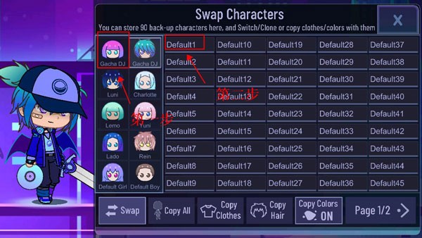 加查plus完美汉化版怎么保存人设数据2