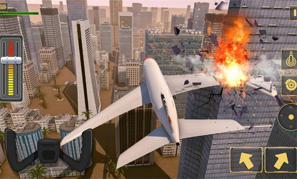 飞机坠毁着陆模拟器游戏玩法1