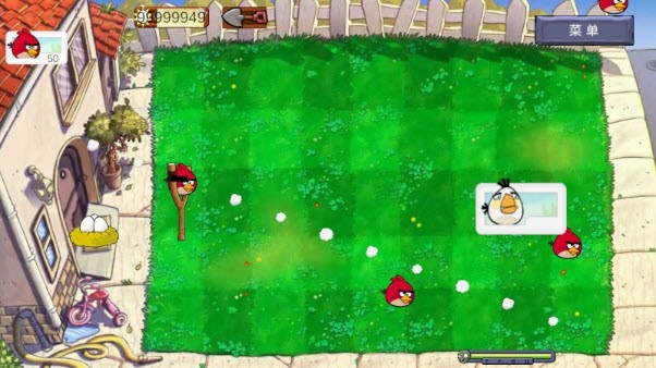 愤怒的小鸟大战僵尸太空版游戏玩法4