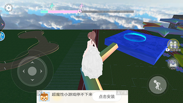 樱花校园跑酷小镇游戏玩法4