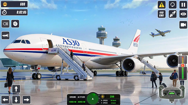 真实飞机飞行模拟器3D游戏玩法1