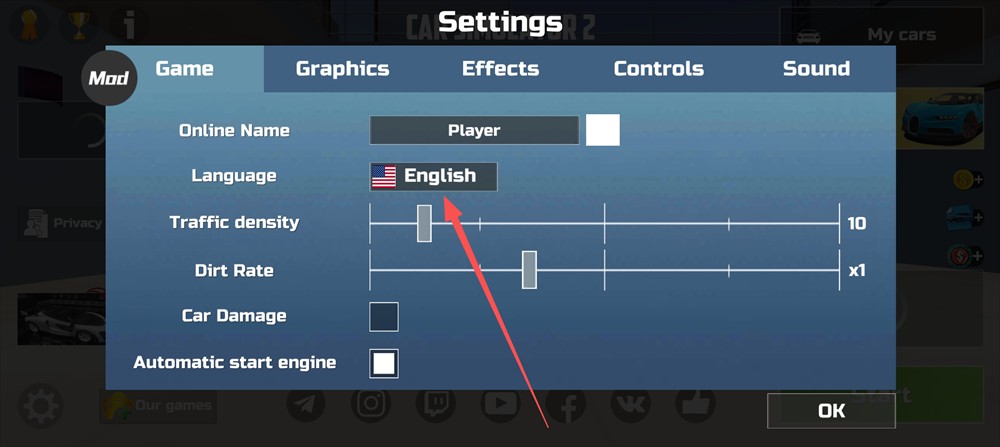汽车模拟器2成中文设置方法2