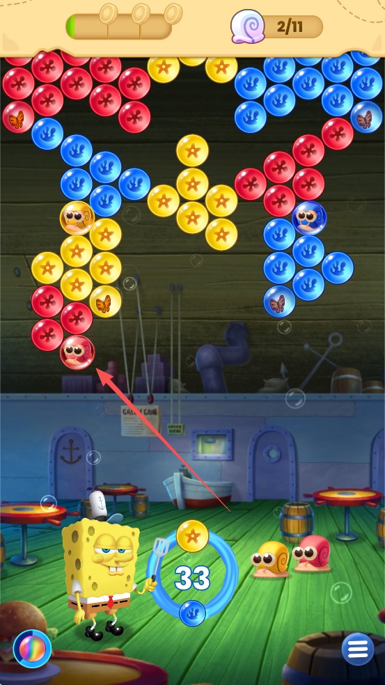 海绵宝宝泡泡爆破游戏攻略2