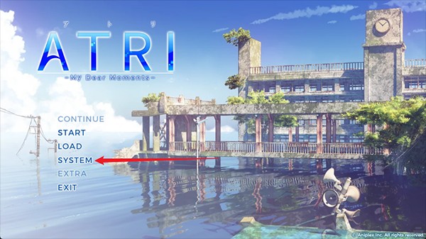 亚托莉我的挚爱时光游戏中文设置教程1