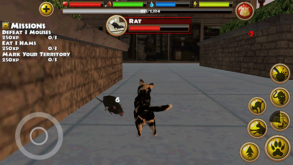 流浪猫模拟器中文版怎么吃东西1