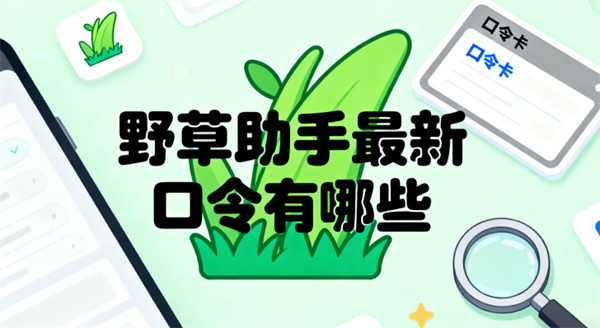 野草助手最新口令码 野草助手2026口令大全