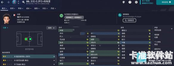 KICK24足球经理汉化版球员推荐1