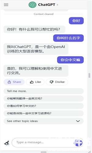 ChatGPT手机移动版