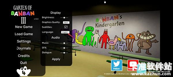 班班幼儿园3游戏中文设置教程2