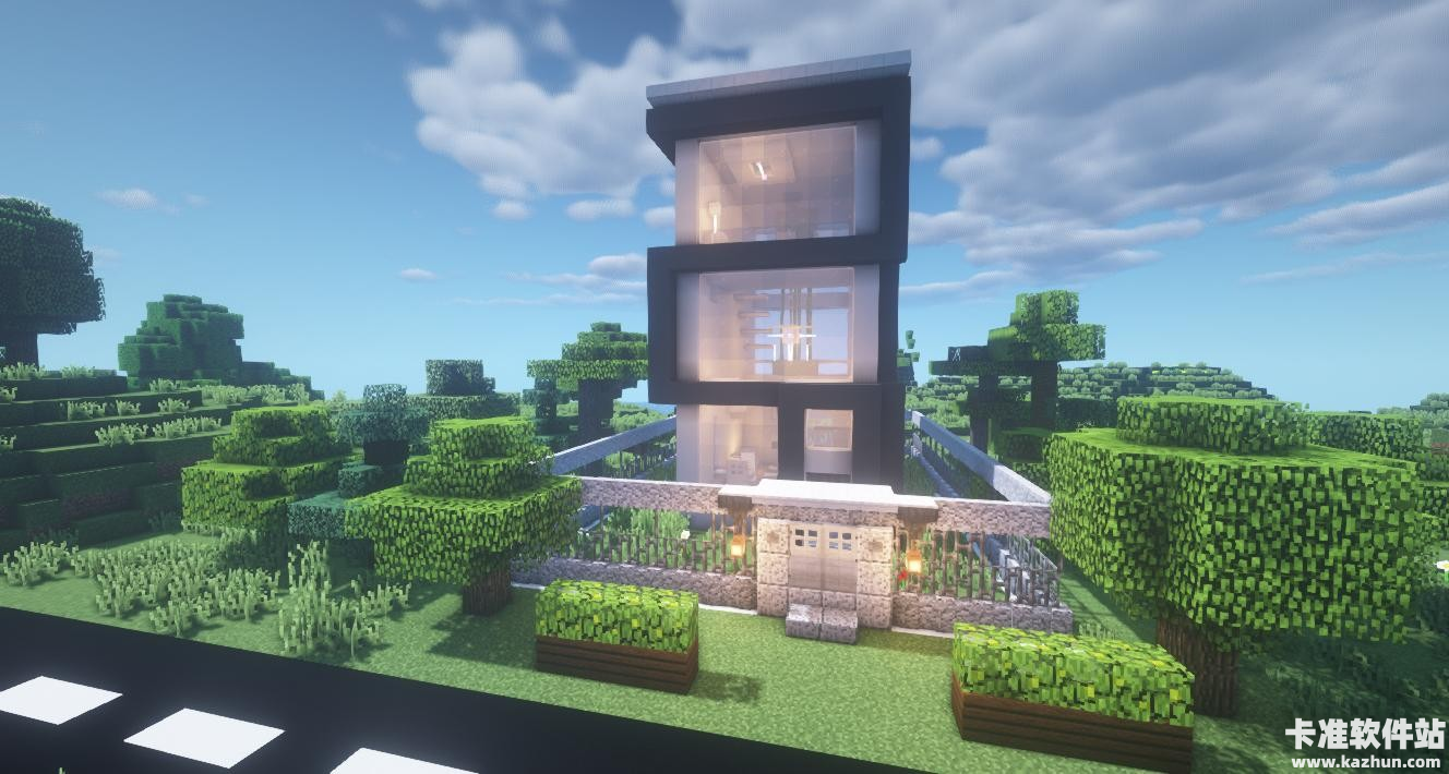 我的世界正版游戏现代建筑搭建教程1