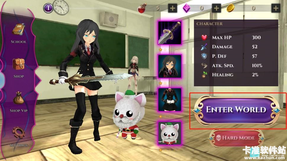 动漫高中僵尸模拟器游戏玩法1