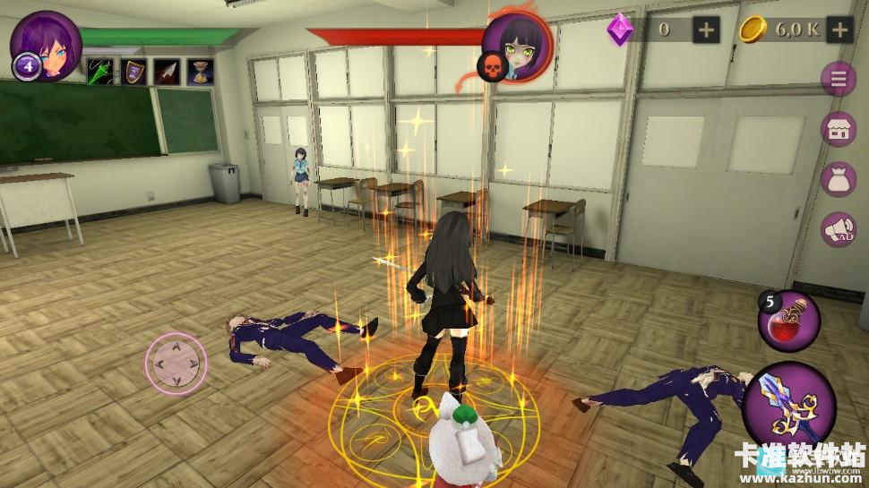 动漫高中僵尸模拟器游戏玩法3