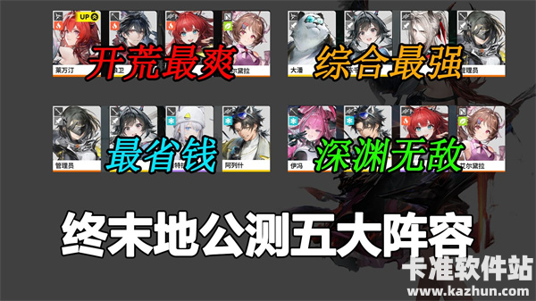 明日方舟终末地最强阵容推荐 新手开荒T0阵容