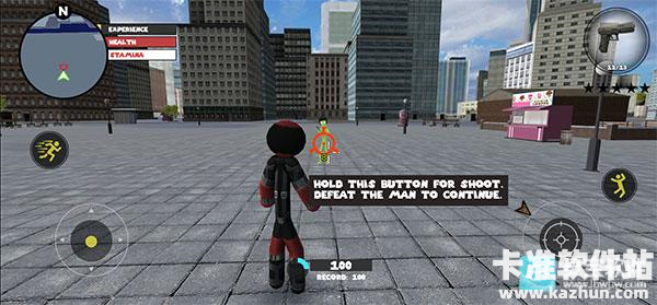 圣诞老人火柴人绳索英雄游戏玩法1