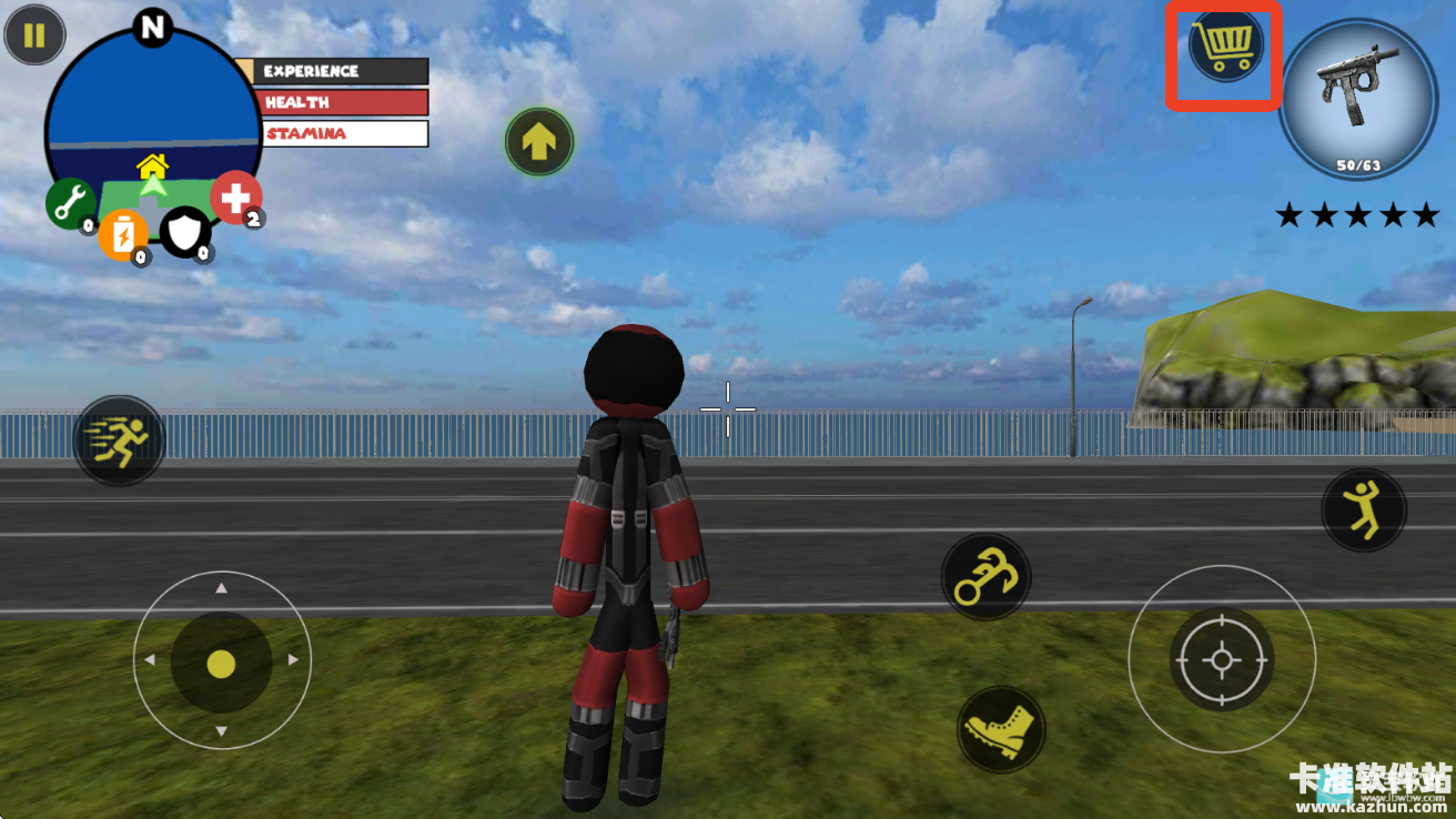 圣诞老人火柴人绳索英雄游戏如何获取车辆1