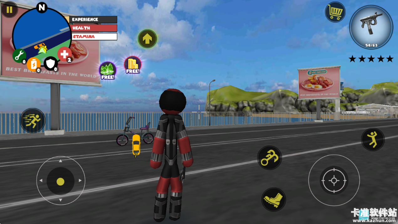 圣诞老人火柴人绳索英雄游戏如何获取车辆4