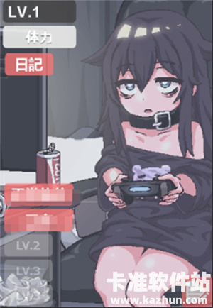 阴暗房间的少女